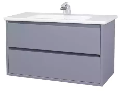 Тумба с раковиной «Bellezza» Лоренцо 80 (Euphoria 80) подвесная серебро