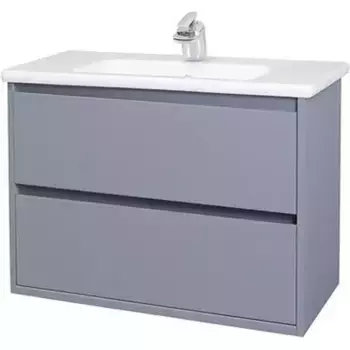 Тумба с раковиной «Bellezza» Лоренцо 80 (Harmonia 80) подвесная серебро