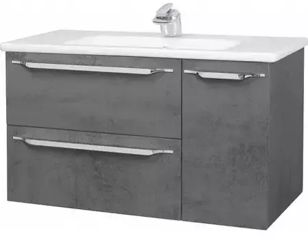 Тумба с раковиной «Bellezza» Луиджи 100 (Euphoria 100) подвесная серая