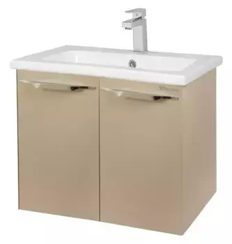 Тумба с раковиной «Bellezza» Луиджи 60 с дверцами (Euphoria 60) подвесная капучино