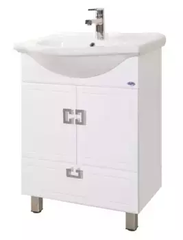 Тумба с раковиной «Bellezza» Миа 60 с ящиком (Mia 60) белая