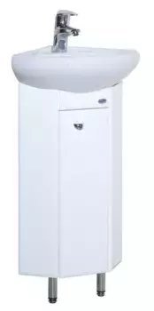Тумба с раковиной «Bellezza» Мими 34 (Радиан) угловая белая