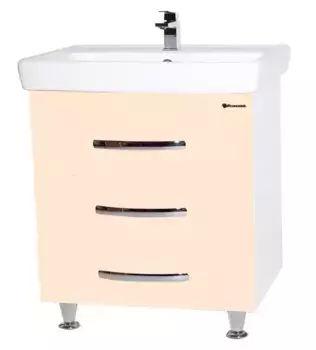 Тумба с раковиной «Bellezza» Рокко 70 Н (Q 70) бежевая/белая