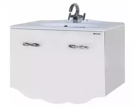 Тумба с раковиной «Bellezza» Версаль 90 со скрытым ящиком (Гармония 90) подвесная белая