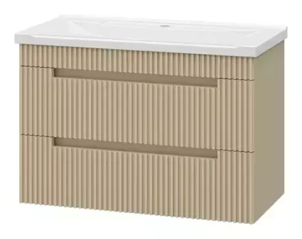 Тумба с раковиной «Brevita» Ariana 80 (Evva 80D) подвесная капучино