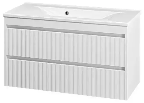 Тумба с раковиной «Brevita» Balaton 100 (Комфорт 100) подвесная белая