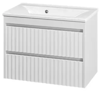 Тумба с раковиной «Brevita» Balaton 75 (Комфорт 75) подвесная белая