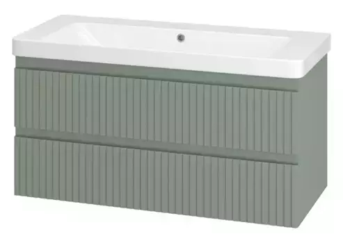 Тумба с раковиной «Brevita» Victory 105 (Luxury 105) подвесная зелёная