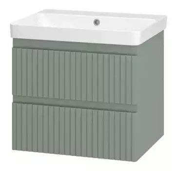 Тумба с раковиной «Brevita» Victory 60 (Luxury 60 11060) подвесная зелёная