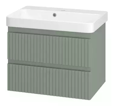 Тумба с раковиной «Brevita» Victory 70 (Luxury 70 (mini)) подвесная зелёная