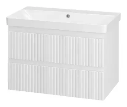 Тумба с раковиной «Brevita» Victory 80 (Luxury 80) подвесная белая