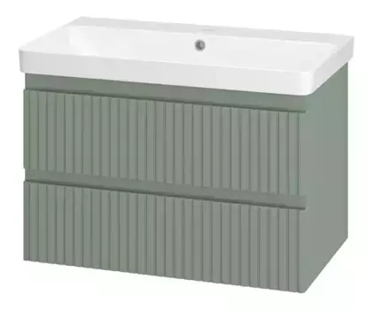 Тумба с раковиной «Brevita» Victory 80 (Luxury 80) подвесная зелёная