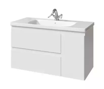 Тумба с раковиной «Caprigo» Форте 100 (Soft 100) подвесная бланж правая