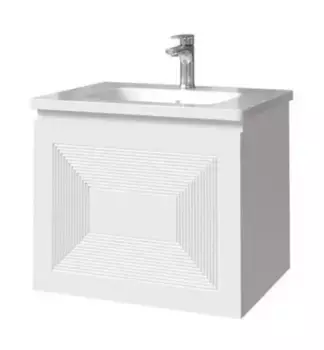 Тумба с раковиной «Caprigo» Модо Кварта 60 (Euphoria 60) подвесная бланж матовый