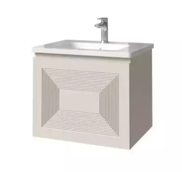 Тумба с раковиной «Caprigo» Модо Кварта 60 (Euphoria 60) подвесная беж лайт