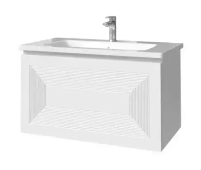 Тумба с раковиной «Caprigo» Модо Кварта 80 (Euphoria 80) подвесная бланж матовый