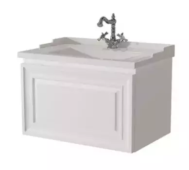 Тумба с раковиной «Caprigo» Понца 70 (70/46 Y-070В) подвесная белая