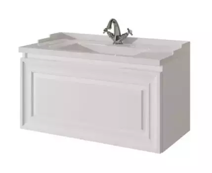 Тумба с раковиной «Caprigo» Понца 80 (82/48 Y-080B) подвесная белая