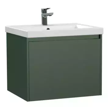 Тумба с раковиной «Cersanit» Grande 60 (Como 60) подвесная зелёная