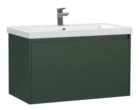 Тумба с раковиной «Cersanit» Grande 80 (Como 80) подвесная зелёная