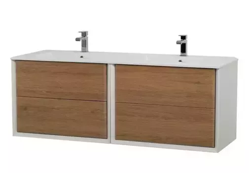 Тумба с раковиной «Cezares» Bellagio 70 (141/46) подвесная Rovere tabacco