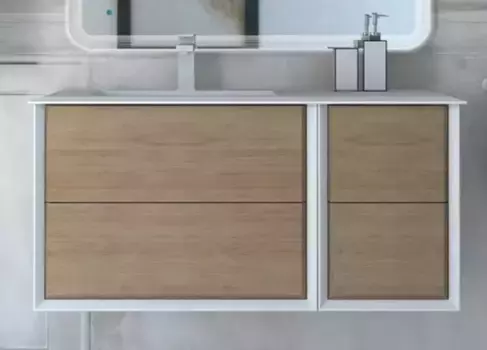 Тумба с раковиной «Cezares» Bellagio 70 (50213 106/46-L) подвесная Rovere tabacco