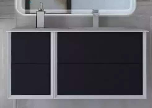 Тумба с раковиной «Cezares» Bellagio 70 (50214 106/46-R) подвесная Grafite