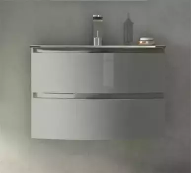 Тумба с раковиной «Cezares» Dalila 100 (Comfort 101/55 82416) подвесная Grigio lucido