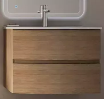 Тумба с раковиной «Cezares» Dalila 75 (Comfort 75/55) подвесная Rovere tabacco