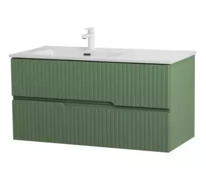 Тумба с раковиной «Cezares» Duet-N 100 (CZR-8095-100-L) подвесная Фисташковый Софт