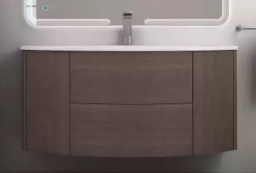 Тумба с раковиной «Cezares» Eden 120 (Eden 120) подвесная Rovere scuro Soft