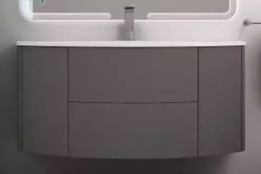 Тумба с раковиной «Cezares» Eden 120 (Eden 120/52) подвесная Grigio talpa opaco