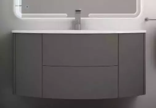 Тумба с раковиной «Cezares» Eden 120 (Eden 120) подвесная Grigio talpa opaco