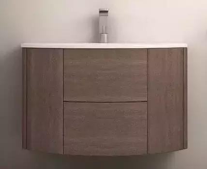 Тумба с раковиной «Cezares» Eden 90 (Eden 92/51) подвесная Rovere scuro Soft