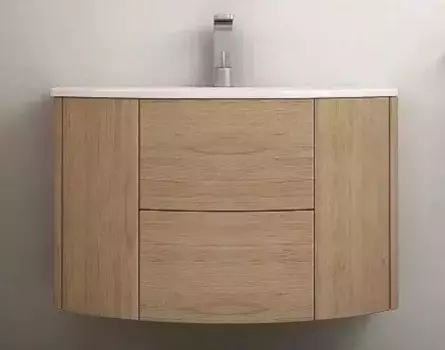 Тумба с раковиной «Cezares» Eden 90 (Eden 92/52) подвесная Rovere Tabacco