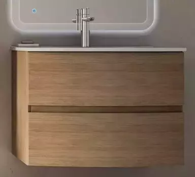 Тумба с раковиной «Cezares» Elettra 75 (Comfort 75/51) подвесная Rovere tabacco