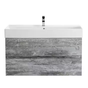Тумба с раковиной «Cezares» Molveno-46 100 (CZR-MIL-100-LVB 100/46) подвесная Legno Grigio