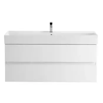 Тумба с раковиной «Cezares» Molveno-46 120 подвесная Bianco Ghiaccio