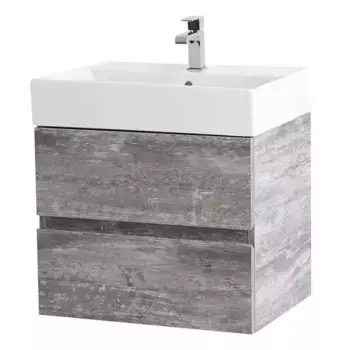 Тумба с раковиной «Cezares» Molveno-46 60 (CZR-MIL-60-LVB 60/46) подвесная Legno Grigio
