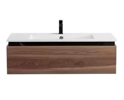 Тумба с раковиной «Cezares» Slider 100 (100/48 CZR-1000/480-LV-MR-PRS) подвесная орех дымчатый