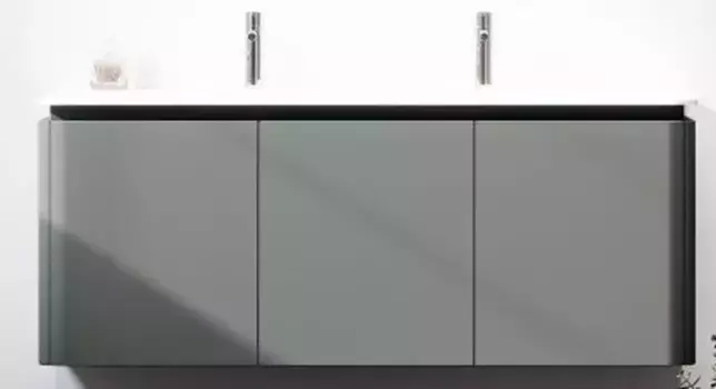 Тумба с раковиной «Cezares» Stylus 140 с 6 ящиками (3 скрытых) (Solid surface 141/49) подвесная Verde opaco