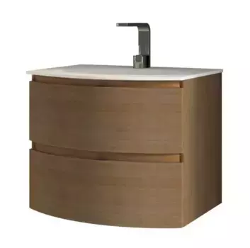 Тумба с раковиной «Cezares» Vague 70 (Sting 70/52) подвесная Rovere tabacco
