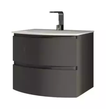 Тумба с раковиной «Cezares» Vague 70 (Sting 70/52) подвесная Antacite