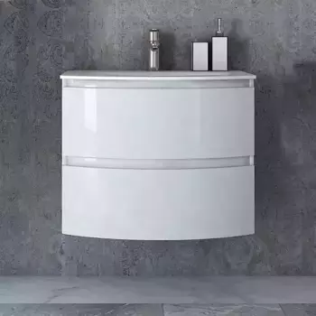 Тумба с раковиной «Cezares» Vague 70 (Sting 70/52) подвесная Bianco lucido