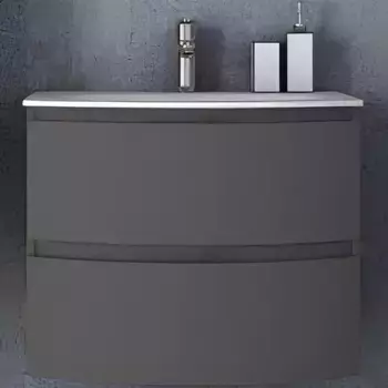 Тумба с раковиной «Cezares» Vague 70 (Sting Extra 70/52) подвесная Grigio talpa opaco