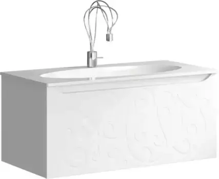 Тумба с раковиной «Clarberg» Elegance 120 (Elegance 120) подвесная белая