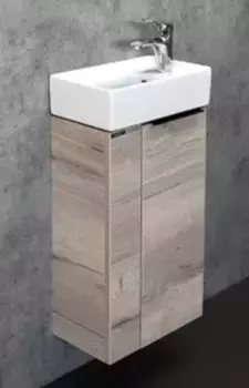 Тумба с раковиной «Comforty» Асти 40 (Crea 40) подвесная дуб дымчатый правая