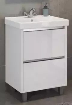 Тумба с раковиной «Comforty» Дублин 60 (8056 60/46) белая