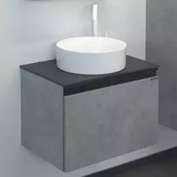 Тумба с раковиной «Comforty» Эдинбург 60 (9111) подвесная бетон светлый