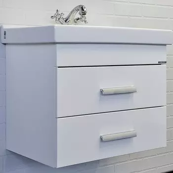 Тумба с раковиной «Comforty» Никосия 60П (Fest 60 F01) подвесная белый глянец